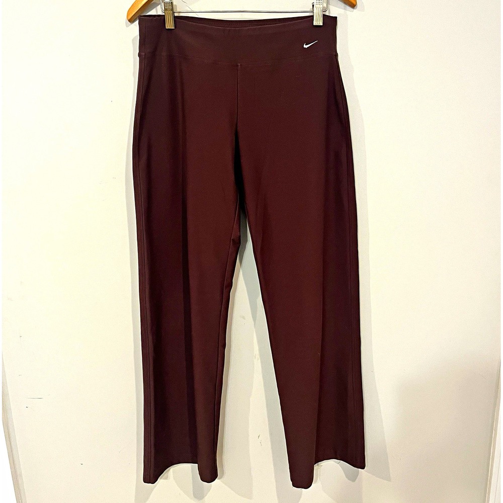 Nike Dri-FIT Women's Brown Pull-On Track Pants Size M Stretch